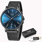 LIGE Womens Watches Top Brand Luxury Waterproof Watch Fashion Ladies Stainless Wristwatch Casual Quartz Clock Relogio Feminino