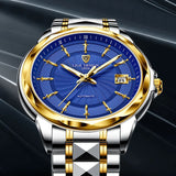 LIGE Mens Automatic Mechanical Watches Luxury Brand Business Tungsten Steel Waterproof WristWatch Men Fashion Clock reloj hombre