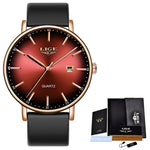 LIGE Women Watches Luxury Brand Ultra-thin Calendar Week Quartz Watch Ladies Clocks Mesh Stainless Steel Waterproof Reloj Mujer