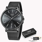 LIGE Womens Watches Top Brand Luxury Waterproof Watch Fashion Ladies Stainless Wristwatch Casual Quartz Clock Relogio Feminino