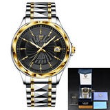 LIGE Mens Automatic Mechanical Watches Luxury Brand Business Tungsten Steel Waterproof WristWatch Men Fashion Clock reloj hombre