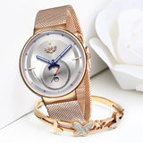 2023 Classic Women Rose Gold Top Brand Luxury Laides Dress Business Fashion Casual Waterproof Watches Quartz Calendar Wristwatch