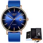 LIGE Women Watches Luxury Brand Ultra-thin Calendar Week Quartz Watch Ladies Clocks Mesh Stainless Steel Waterproof Reloj Mujer