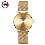 Dropshipping Women Watch Japanese Movement Hannah Martin Brand Stainless Steel Waterproof Fashion Simple Girl Quartz Wristwatch