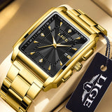 LIGE Luxury Man Wristwatch Waterproof Luminous Chronograph Watch for Men Stainless Steel Men's Quartz Watches reloj hombre