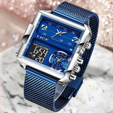 LIGE Luxury Ladies Watch Women Waterproof Full Steel Strap Women Wrist Watches Top Brand Bracelet Clocks Relogio Feminino+ Box