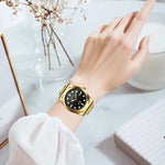 LIGE Fashion Gold Women Watches Stainless Steel Waterproof Quartz Watch Women Casual Sport Luminous Watch For Women Reloj Mujer