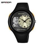 SADNA Fashion Sports Mens Watches Luxury Personality Dual Display Watch For Men Military Clock Luminous Waterproof Reloj Hombre