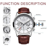 LIGE 2023 Watch Men Fashion Sports Quartz Clocks Mens Watches Top Brand Leather Military Waterproof Date Watch Relogio Masculino