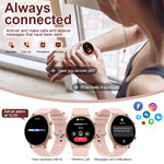 LIGE New Fashion Bluetooth Call Smart Watch Women Physiologic Function Sports Bracelet Waterproof Custom Dial Smartwatch Ladies