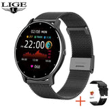 LIGE New Smart Watch Men And Women Sports watch Blood pressure Sleep Monitoring Fitness tracker Android ios pedometer Smartwatch