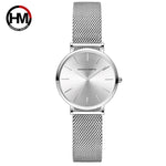 Dropshipping Women Watch Japanese Movement Hannah Martin Brand Stainless Steel Waterproof Fashion Simple Girl Quartz Wristwatch