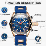 2024 LIGE Luxury Men Watch Casual Business Watch Men Fashion Military Sport Waterproof Quartz Wristwatch for Men Relojes Hombre