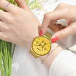 LIGE Women Watches Top Brand Luxury Gold Quartz Watch Ladies Waterproof Watch For Women Full Steel Slim  Dial Date Clocks