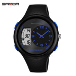 SADNA Fashion Sports Mens Watches Luxury Personality Dual Display Watch For Men Military Clock Luminous Waterproof Reloj Hombre