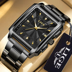 LIGE Luxury Man Wristwatch Waterproof Luminous Chronograph Watch for Men Stainless Steel Men's Quartz Watches reloj hombre