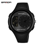 SADNA Fashion Sports Mens Watches Luxury Personality Dual Display Watch For Men Military Clock Luminous Waterproof Reloj Hombre