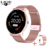 LIGE New Smart Watch Men And Women Sports watch Blood pressure Sleep Monitoring Fitness tracker Android ios pedometer Smartwatch