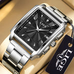 LIGE Luxury Man Wristwatch Waterproof Luminous Chronograph Watch for Men Stainless Steel Men's Quartz Watches reloj hombre