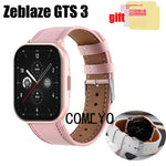 3in1 For Zeblaze GTS 3 Smart watch Strap Leather Band Wristband Women men Replacement Soft Women men Belt Screen Protector Film